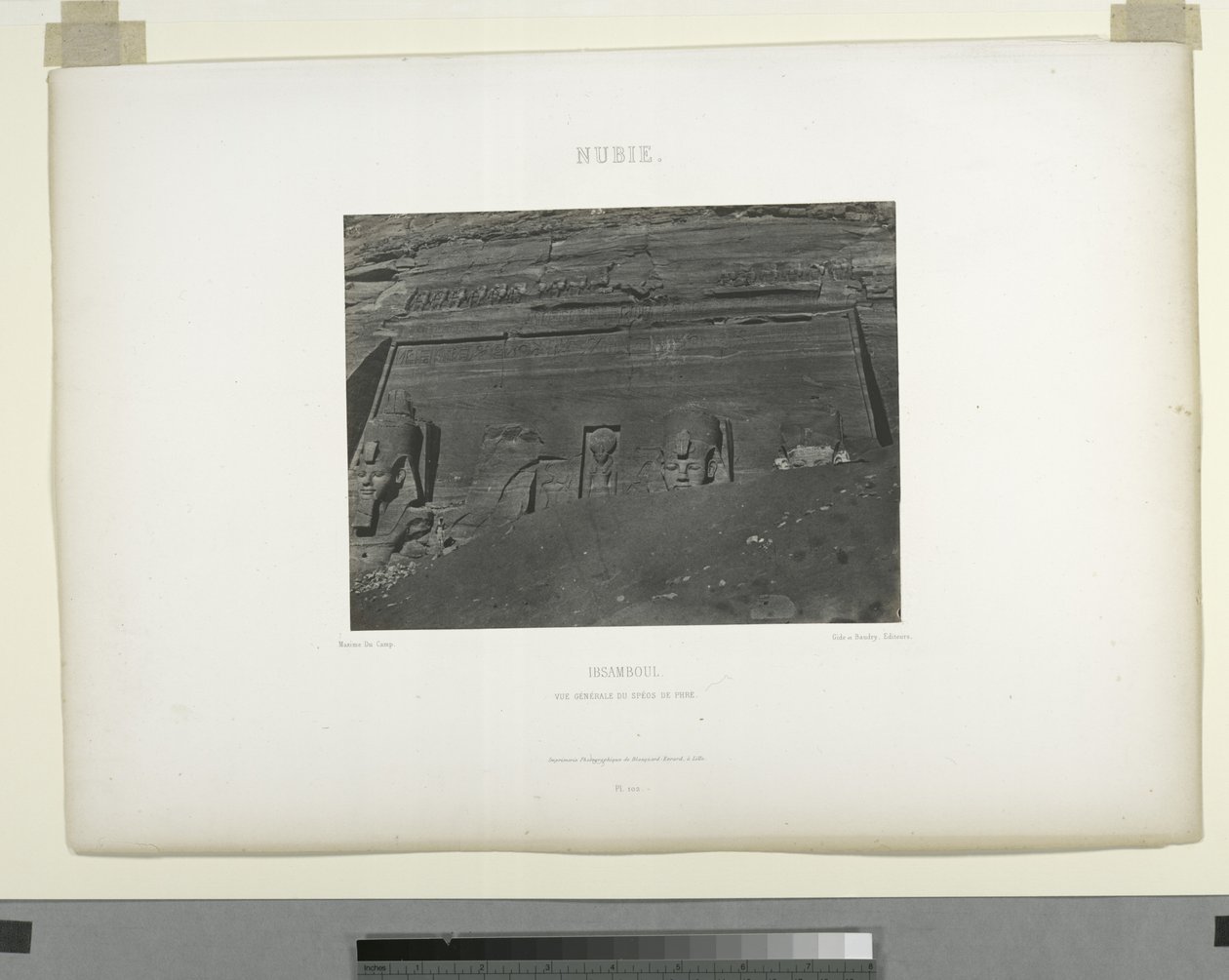 Detail vom Großen Tempel, Abu Sunbul, Ägypten von Maxime Du Camp