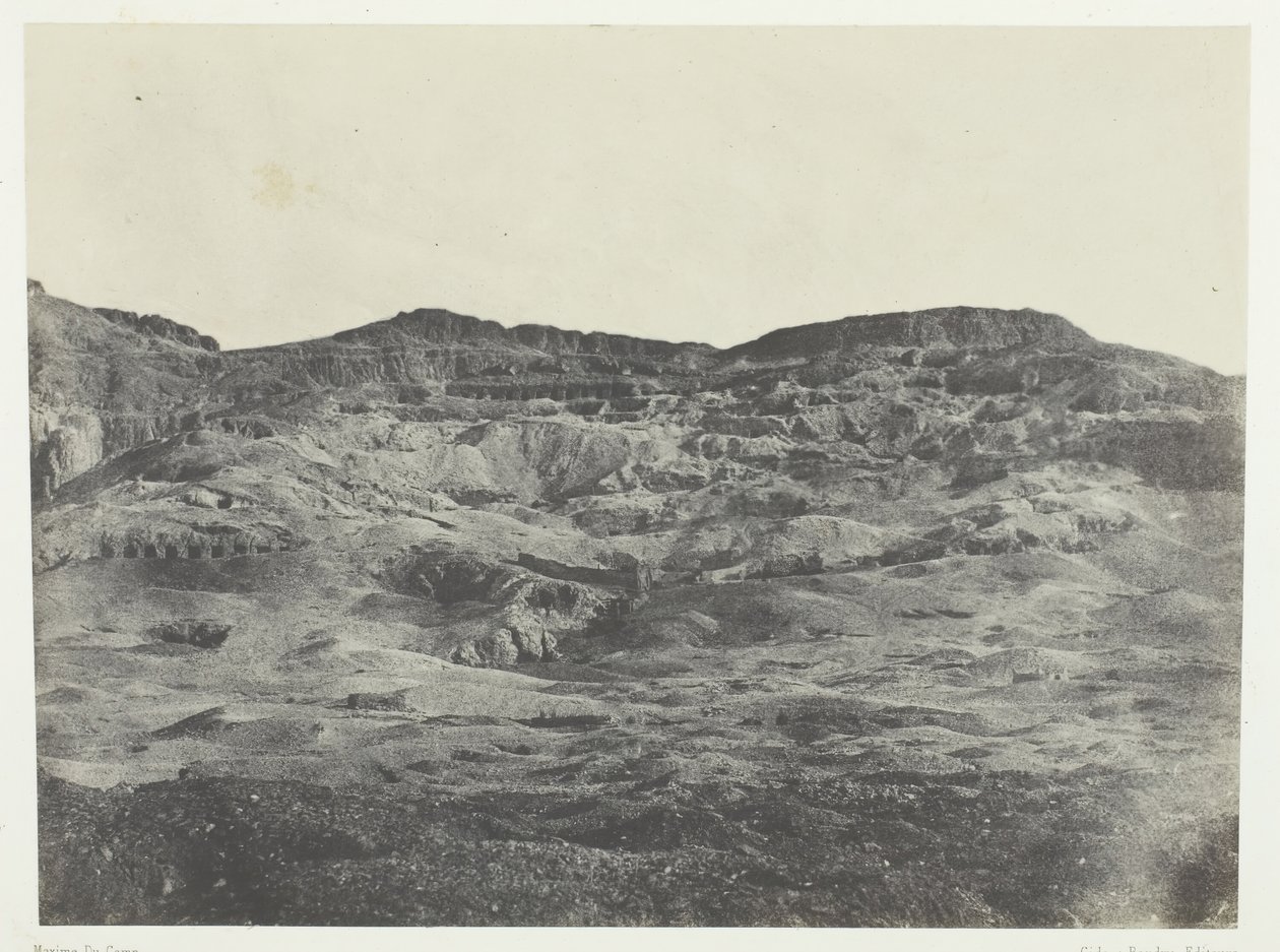 Gournah, Nekropole von Theben, Theben, 1849-51, gedruckt 1852 von Maxime Du Camp