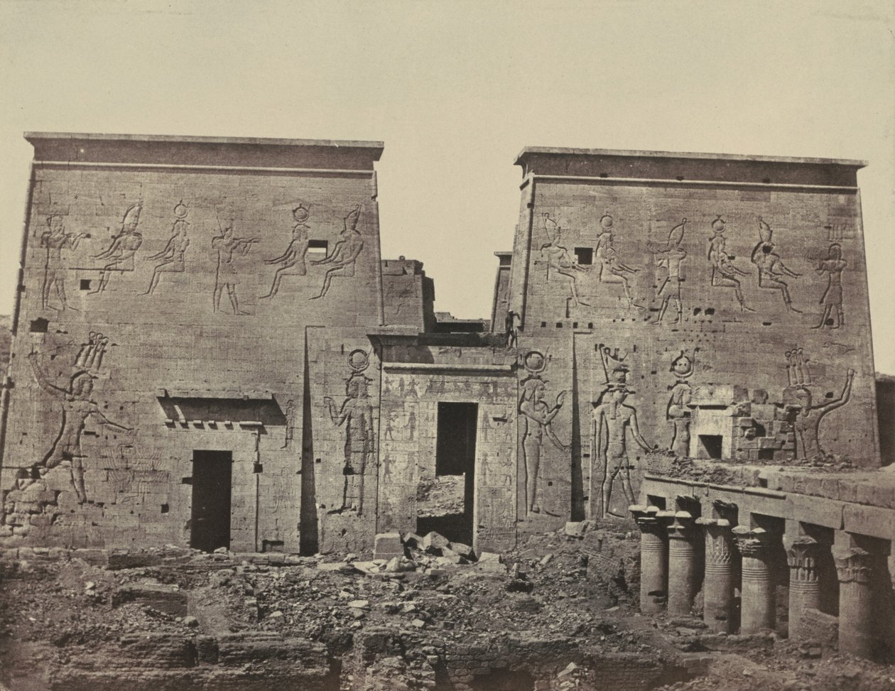 Großer Tempel der Isis, in Philä von Maxime Du Camp