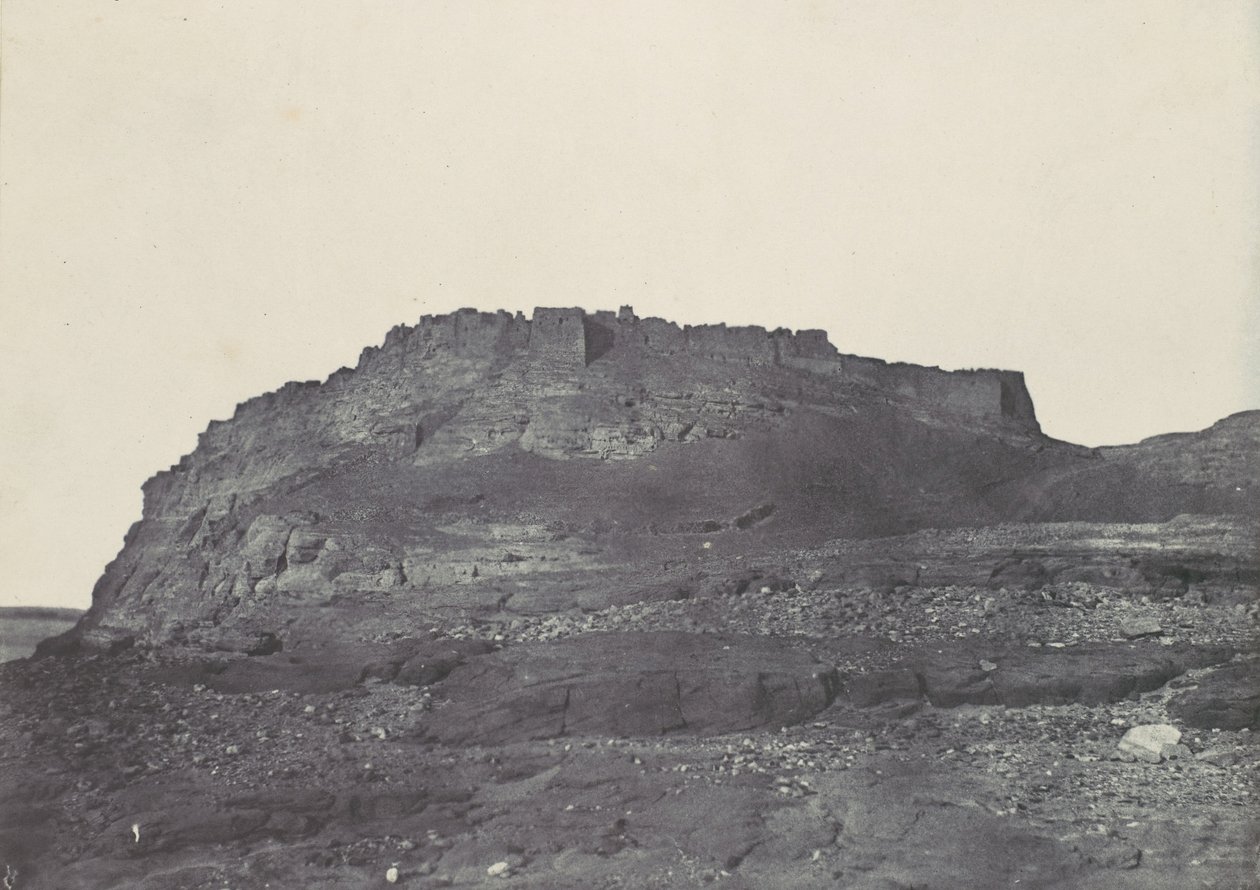 Nubien. Festung von Ibrym, ehemalige Premmis. Blick nach Süden, 1850 von Maxime Du Camp