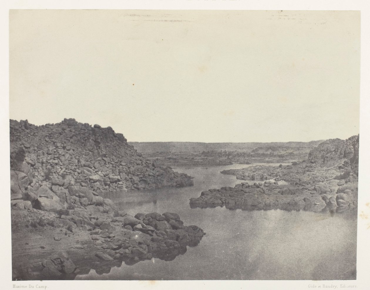 Ausgang des ersten Katarakts, Oberägypten von Maxime Du Camp