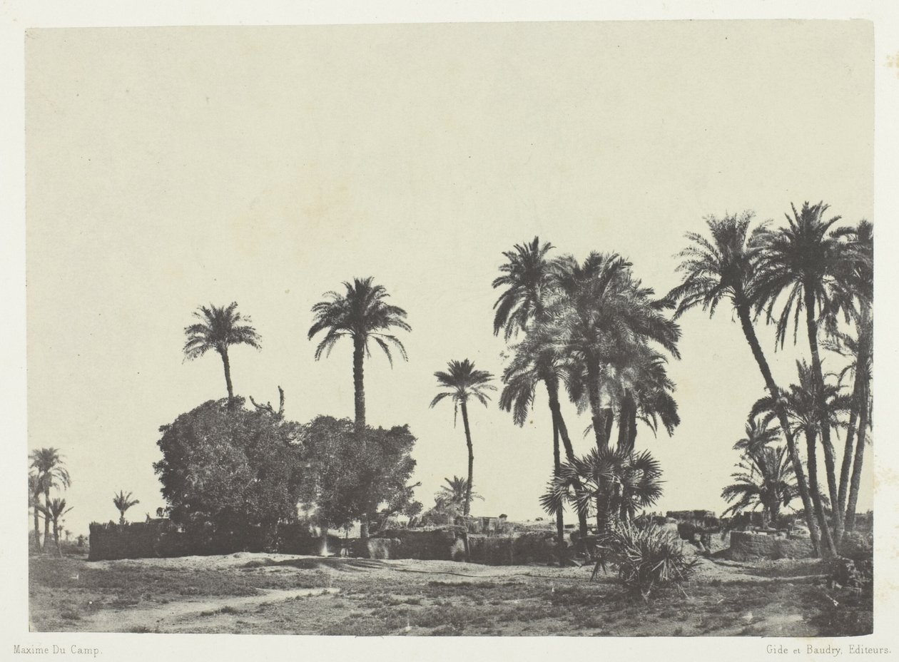 Dorf Hamameh, Oberägypten von Maxime Du Camp