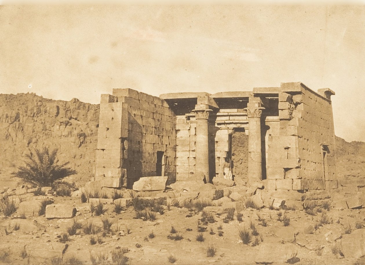 Ansicht des Tempels von Tafah Taphis, 9. April 1850 von Maxime Du Camp