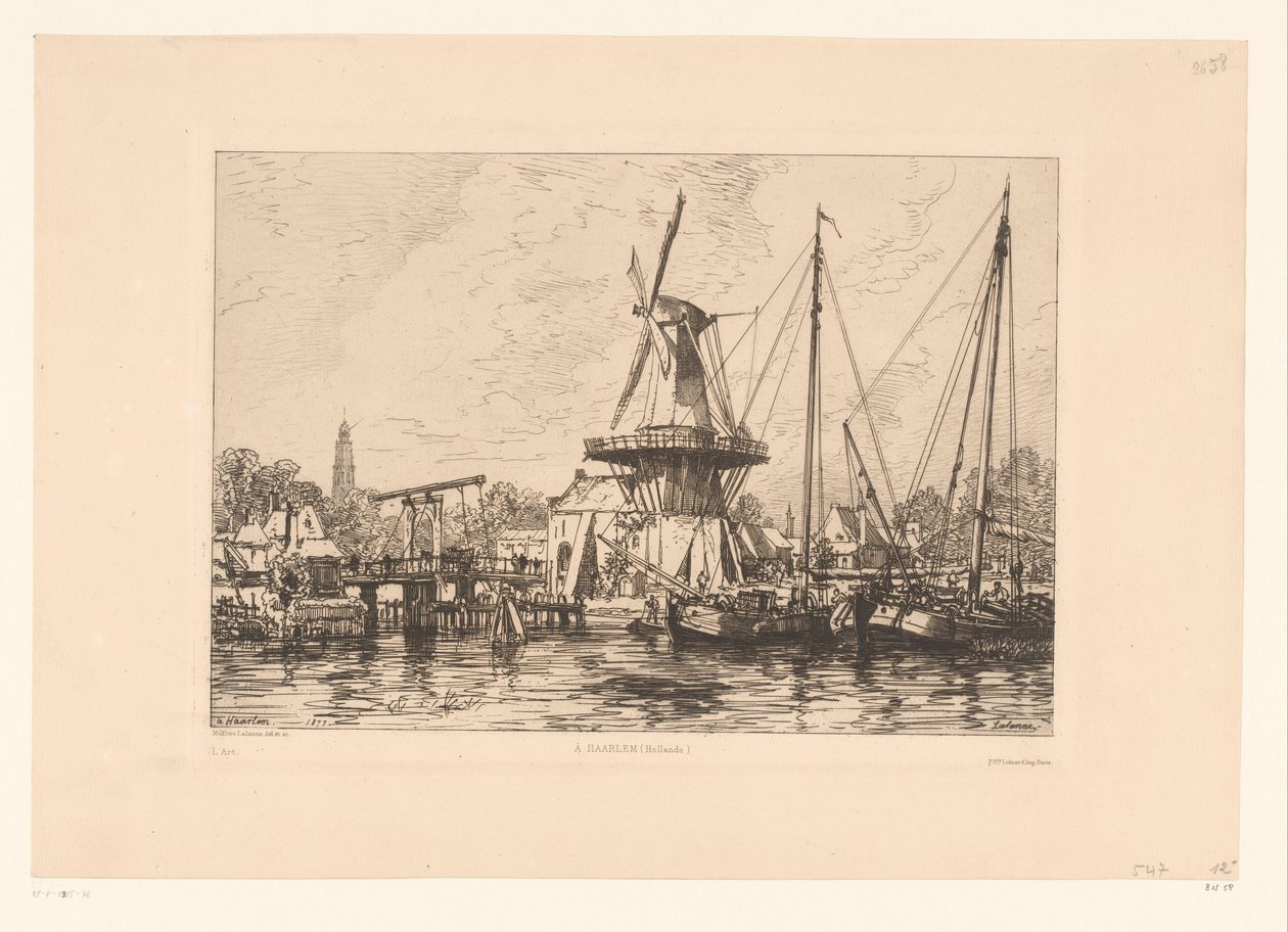 Ansicht von Haarlem von Maxime François Antoine Lalanne