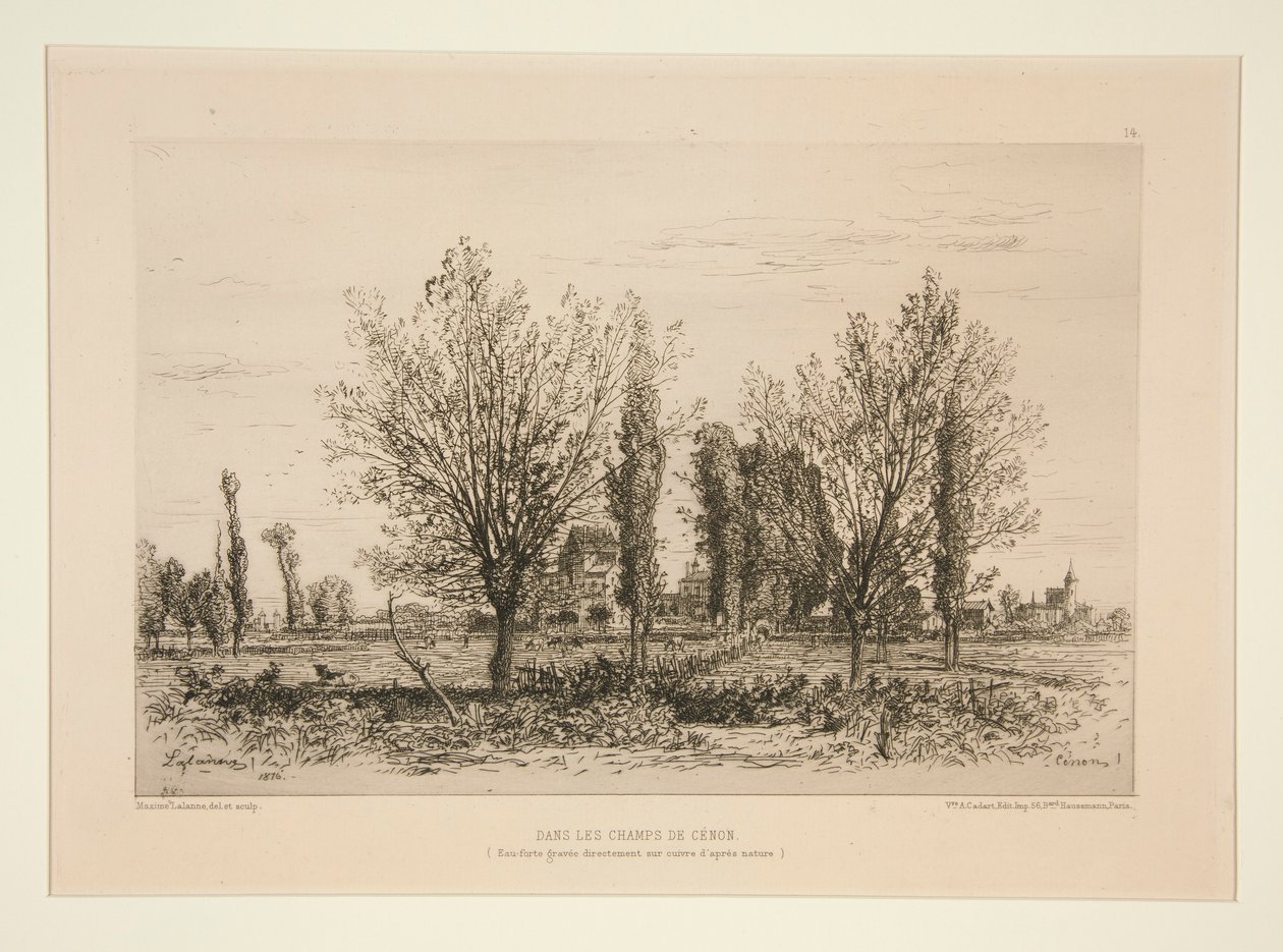 Dans les champs de Cénon (In den Feldern von Cénon) von Maxime Lalanne