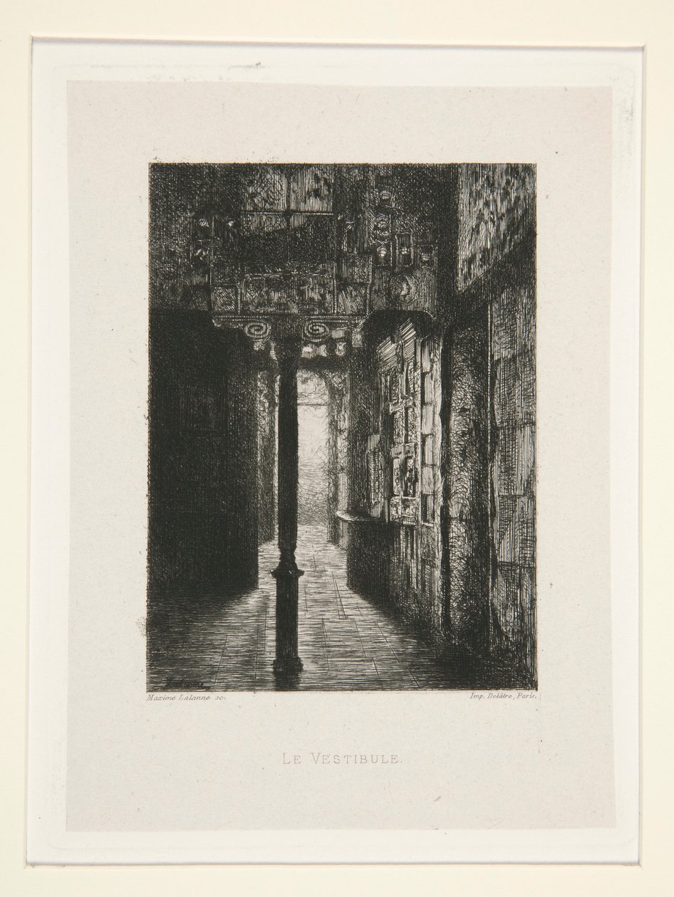 Das Vestibül, pl. 3 aus der Suite Chez Victor Hugo von Maxime Lalanne