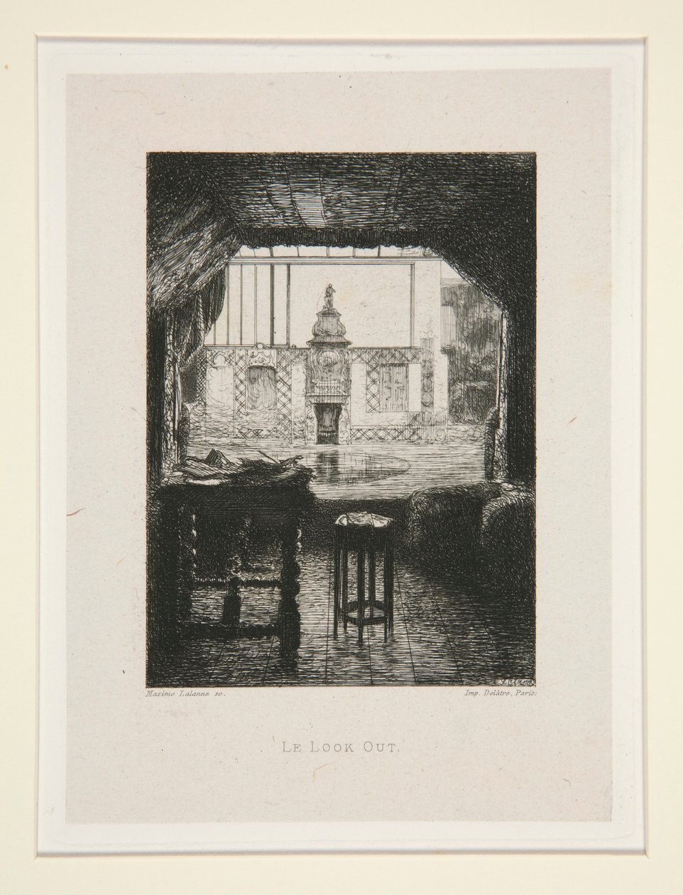 Der Ausguck, pl. 10 aus der Suite Bei Victor Hugo von Maxime Lalanne
