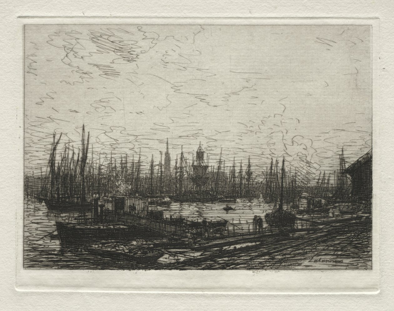 Hafen von Bordeaux von Maxime Lalanne