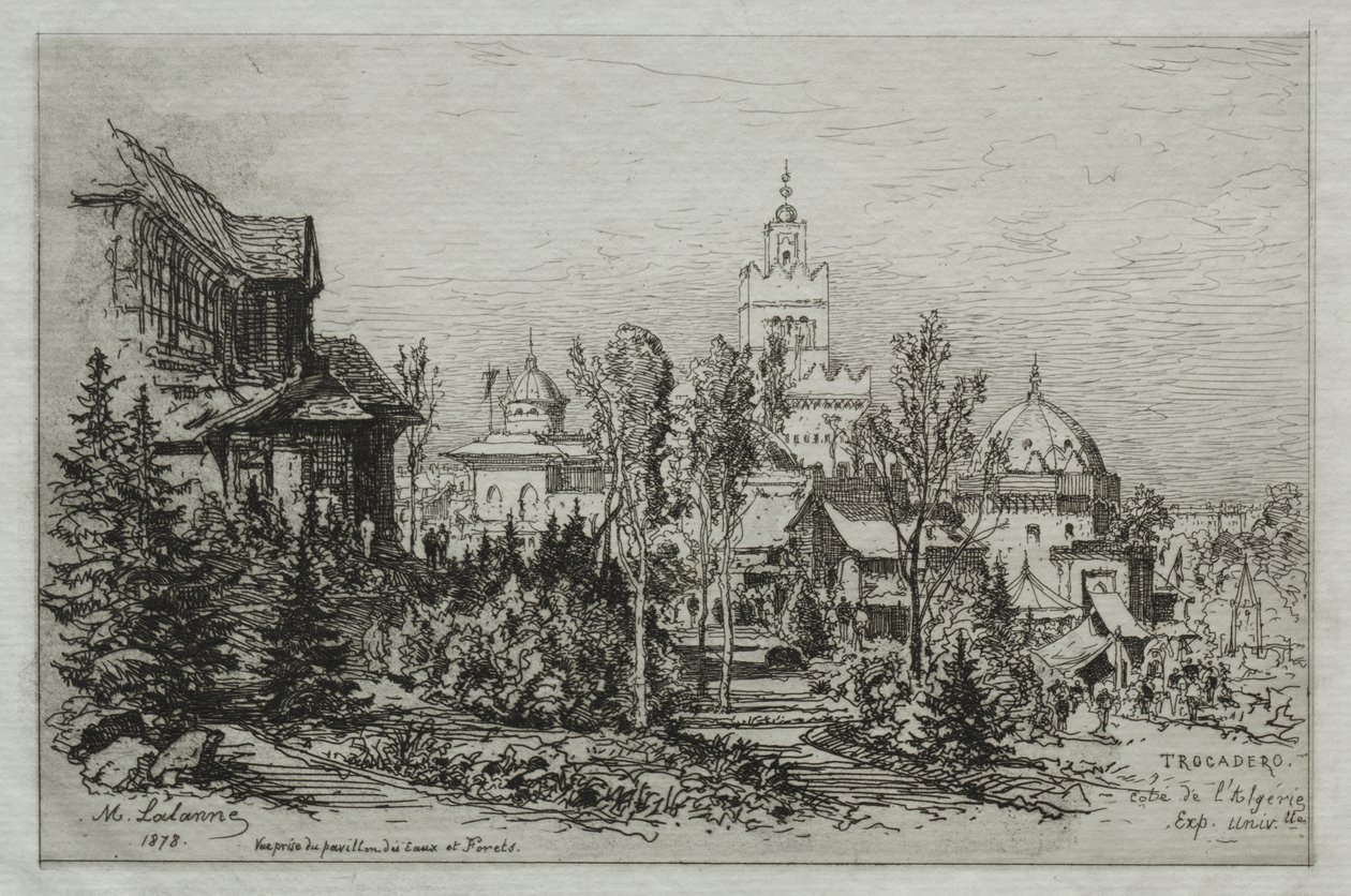 Der algerische Palast am Trocadero von Maxime Lalanne