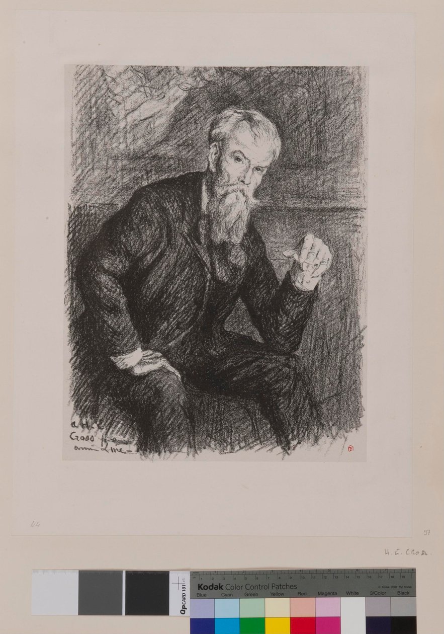 Ein Henri Edmond Cross: [Porträt von Henri-Edmond Cross] von Maximilien Luce