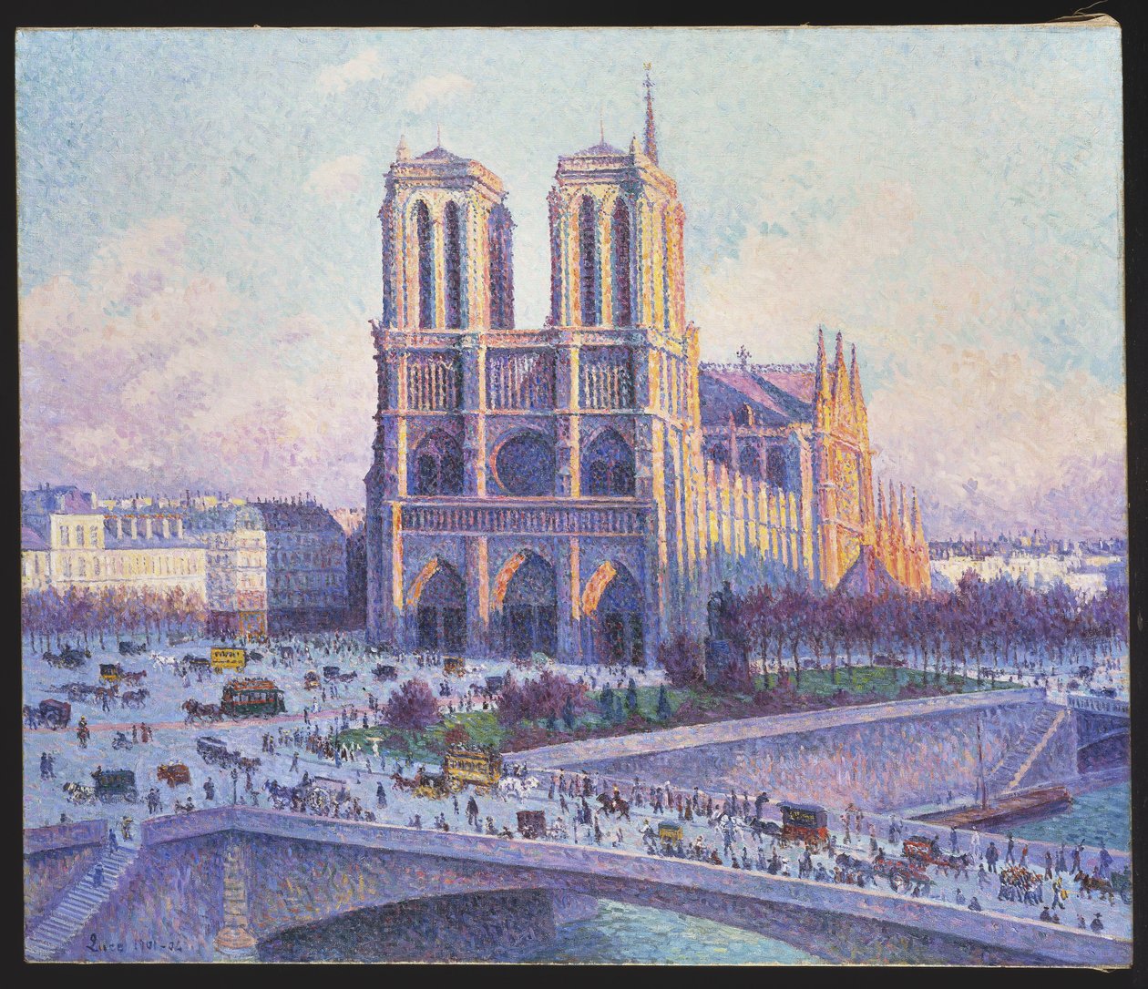 Notre Dame, Paris, Blick vom Quai Saint-Michel, 1901-04 von Maximilien Luce