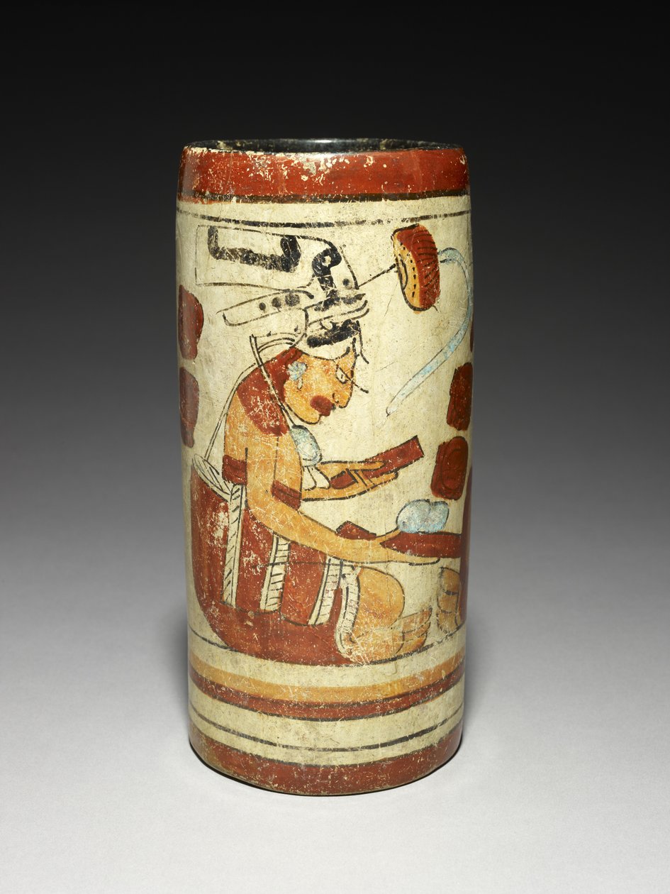 Vase mit Darstellungsszene, 600-900 n. Chr. von Mayan