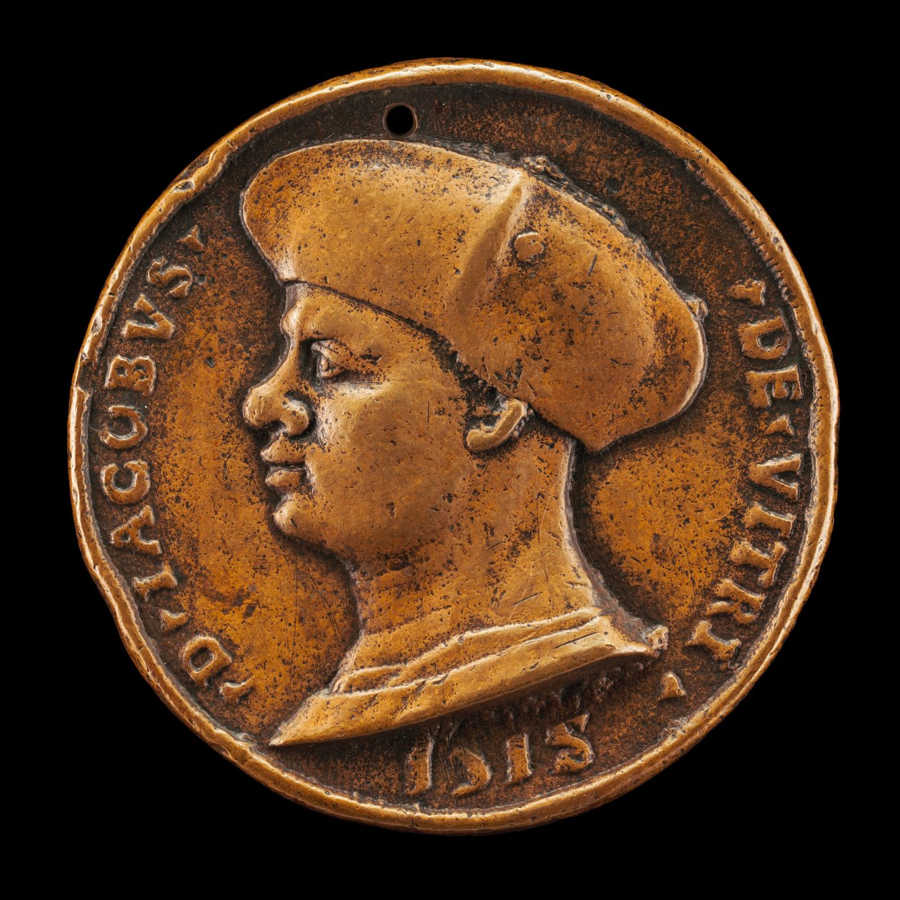 Jacques de Vitry-La Lièere, gestorben 1515, Kanoniker, Dekan und Kanzler [Vorderseite], 1518 von Medallist of 1518