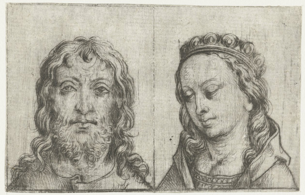 Die Köpfe von Christus und Maria von Meester van het Amsterdamse Kabinet