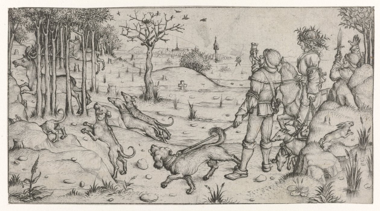 Hirschjagd von Meester van het Amsterdamse Kabinet
