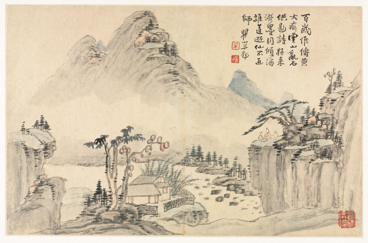Landschaften in verschiedenen Stilen nach alten Meistern, 1690 von Mei Qing