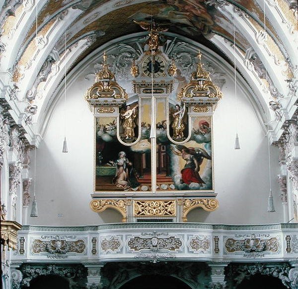 Orgel (geschlossene Türen), 1625 von Melchior Heller