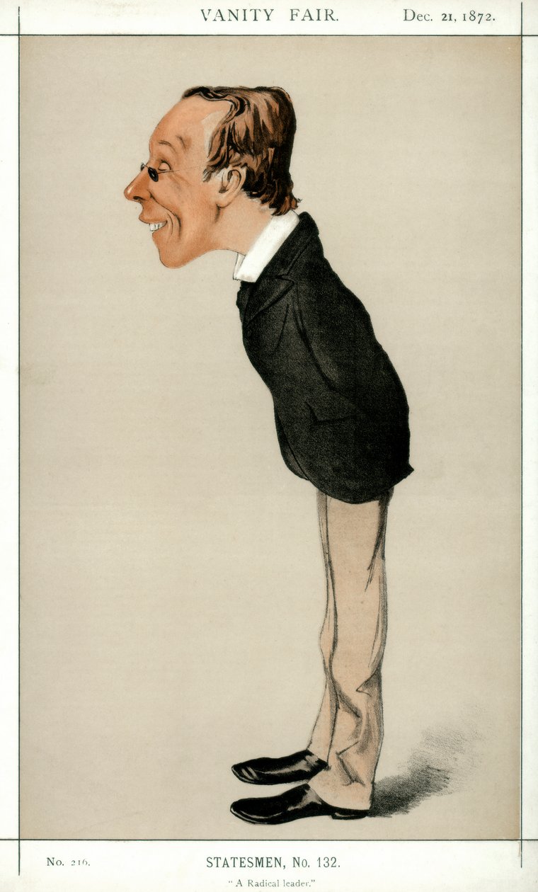 Ein radikaler Führer, Henry Fawcett MP, britischer Politiker und Ökonom, 1872 von Melchiorre Delfico