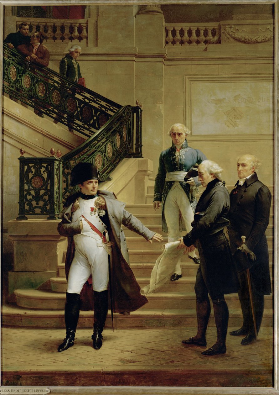 Napoleon auf der Treppe des Staatsrats von Merry Joseph Blondel