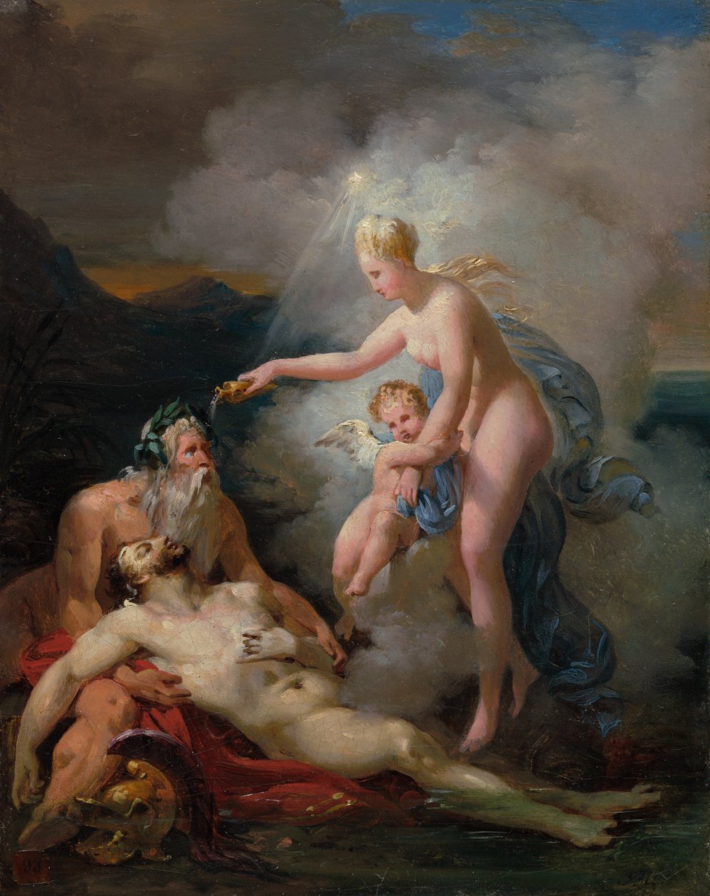 Venus heilt Aeneas von Merry-Joseph Blondel