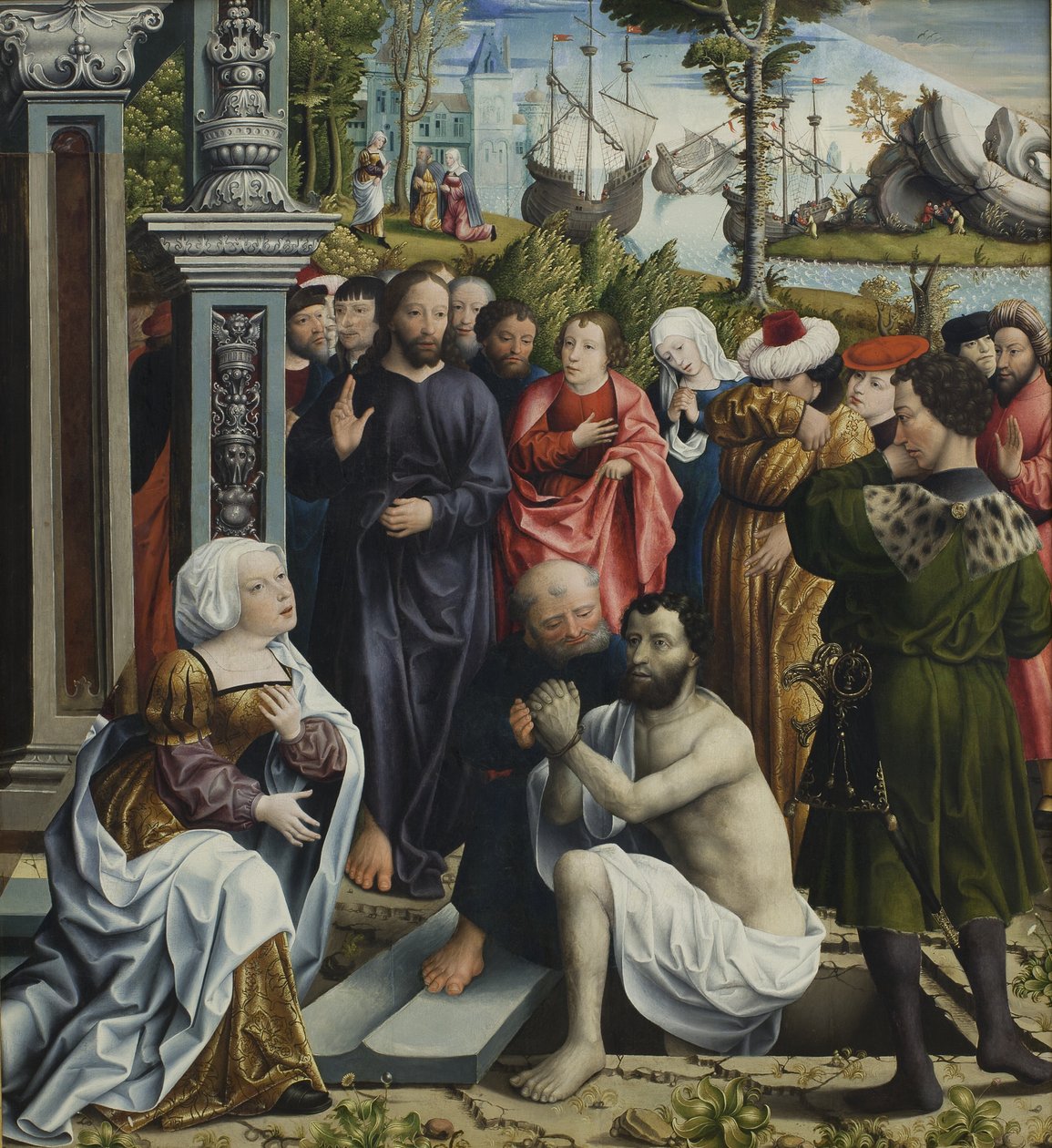 Die Auferweckung des Lazarus von Mesteren for Skt. Maria Magdalena Legenden