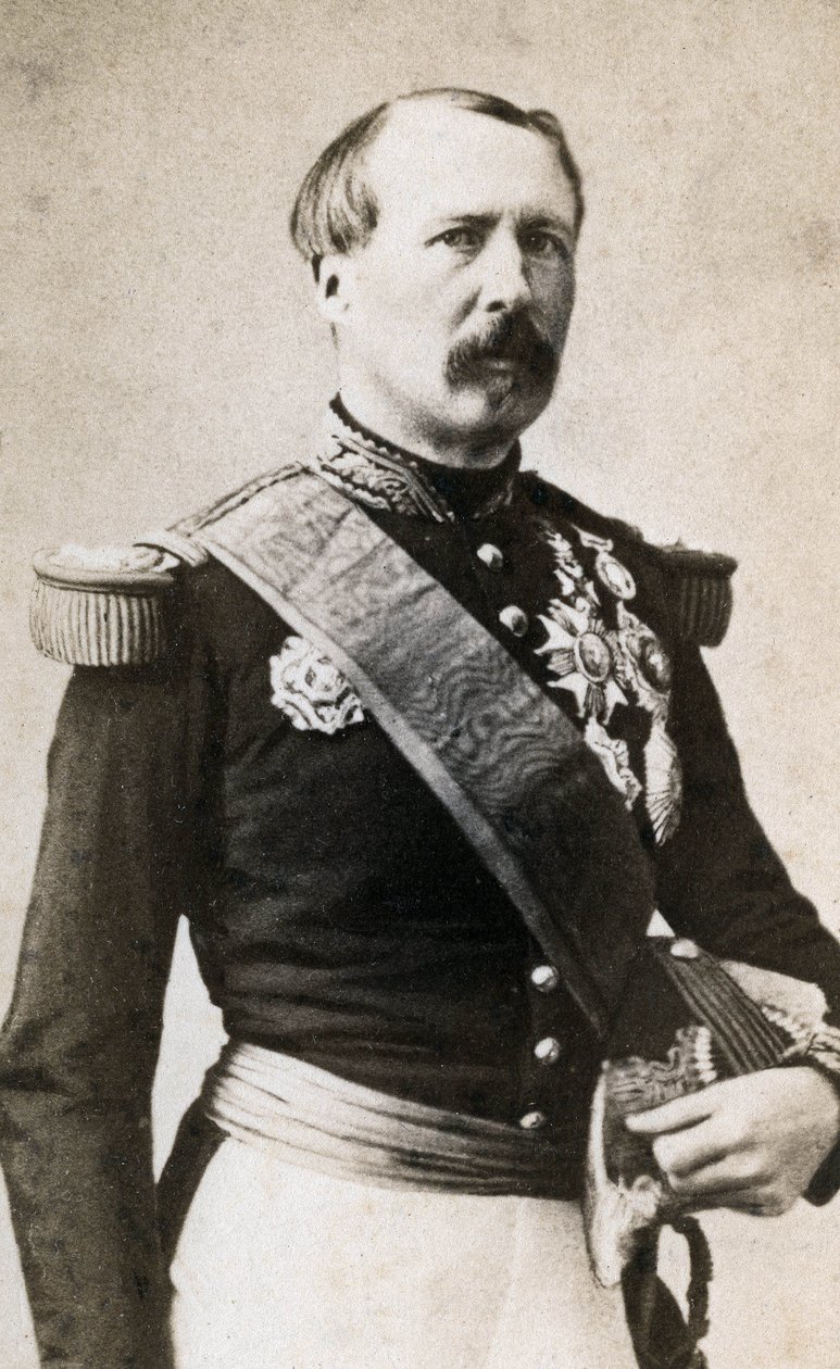 Porträt von Marschall Patrice de Mac Mahon (oder Mac-Mahon) (1808-1893). Fotografie von Mayer und Pierson von Meyer and Pierson