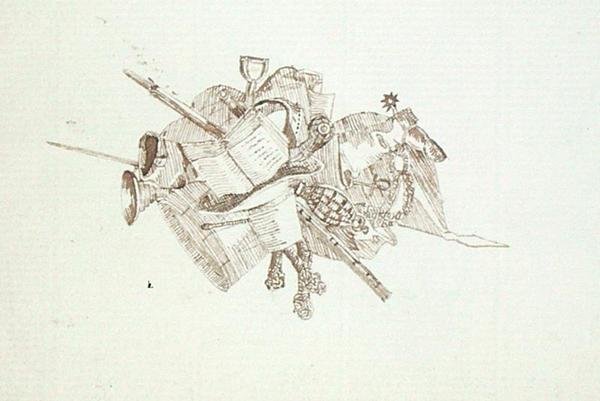 Zeichnung aus Michael Faradays Sammelalbum von Michael Faraday