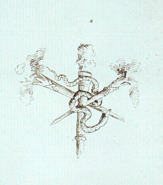 Zeichnung aus Michael Faradays Sammelalbum von Michael Faraday