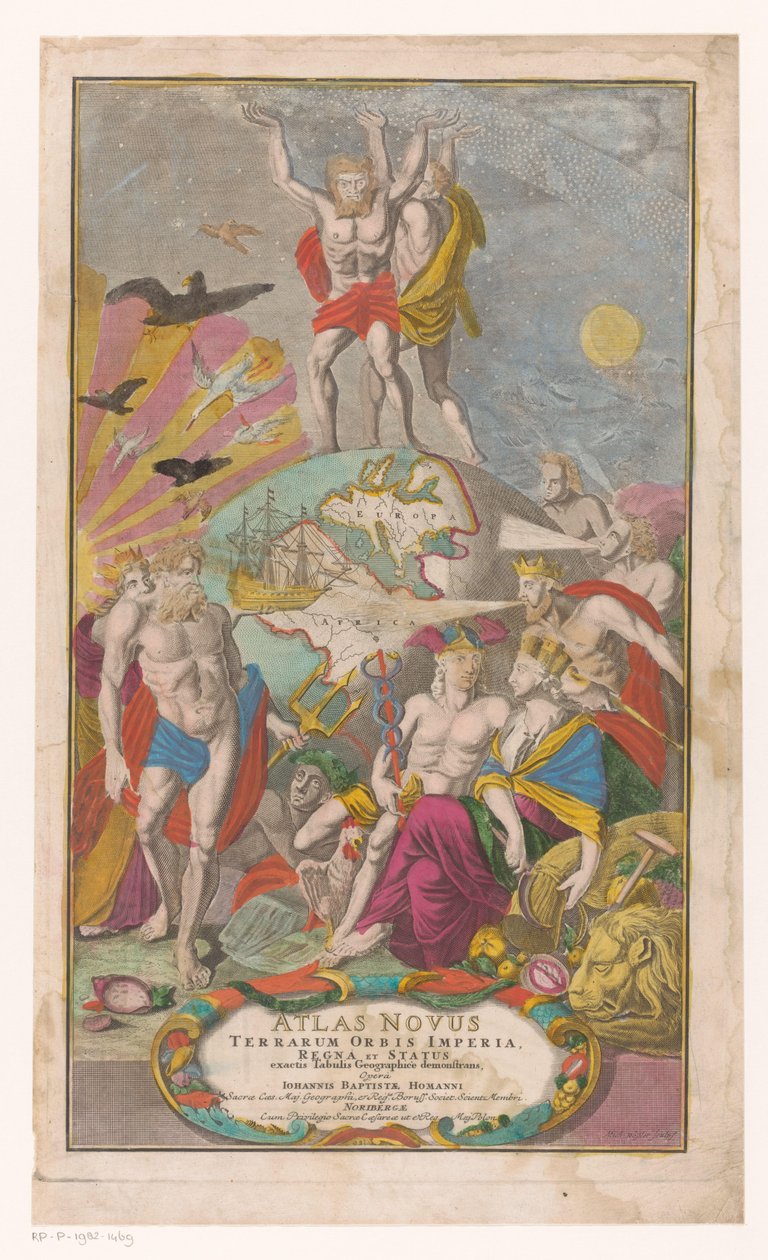Atlas und Herkules tragen den Sternenhimmel von Michael Rössler