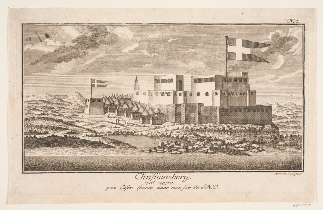 Christiansborg an der Guinea-Küste, von Nordosten gesehen von Michael Rössler