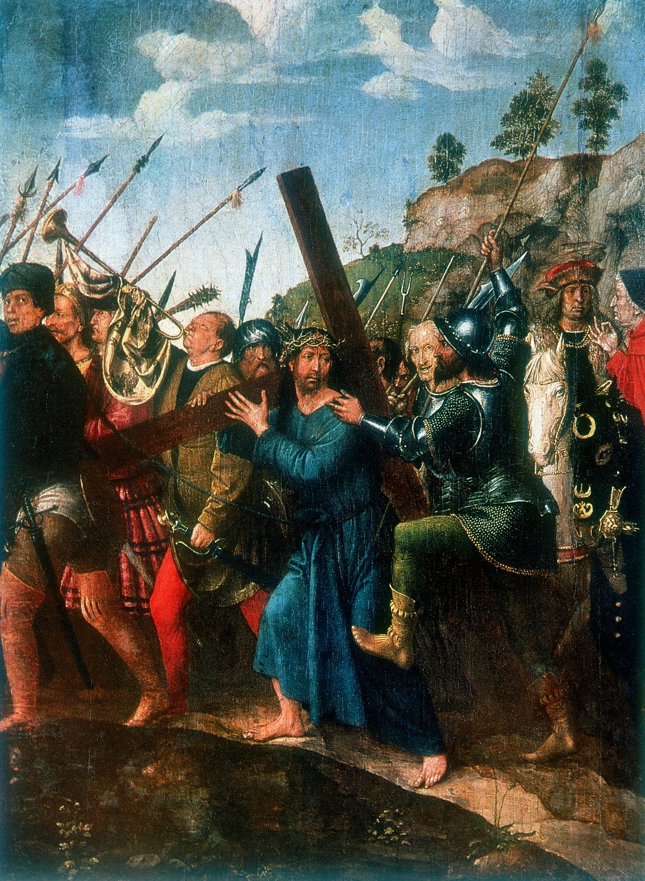 Jesus auf dem Weg nach Golgatha von Michael Sittow