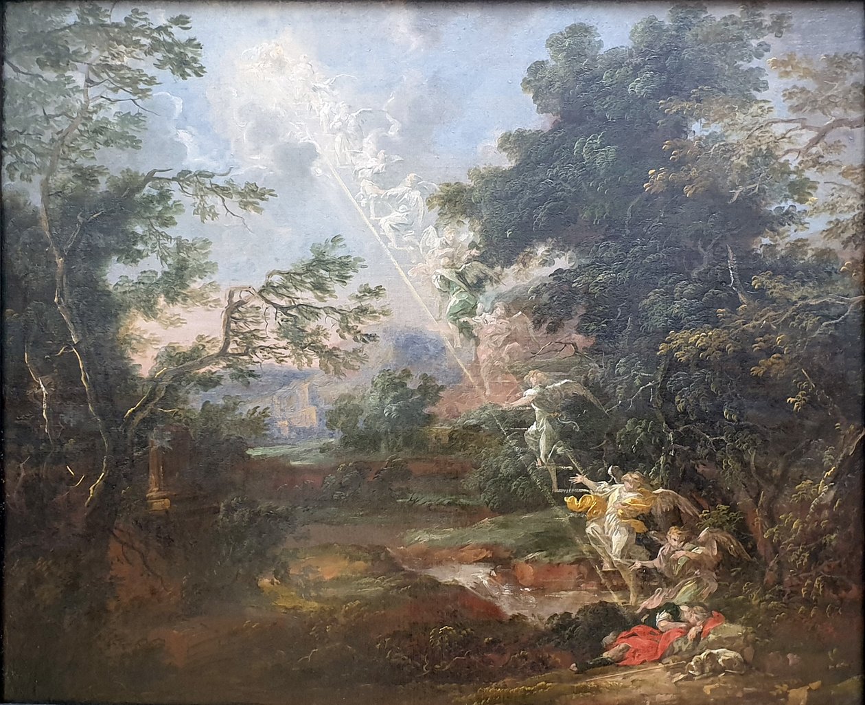 Landschaft mit dem Traum von Jakob von Michael Willmann