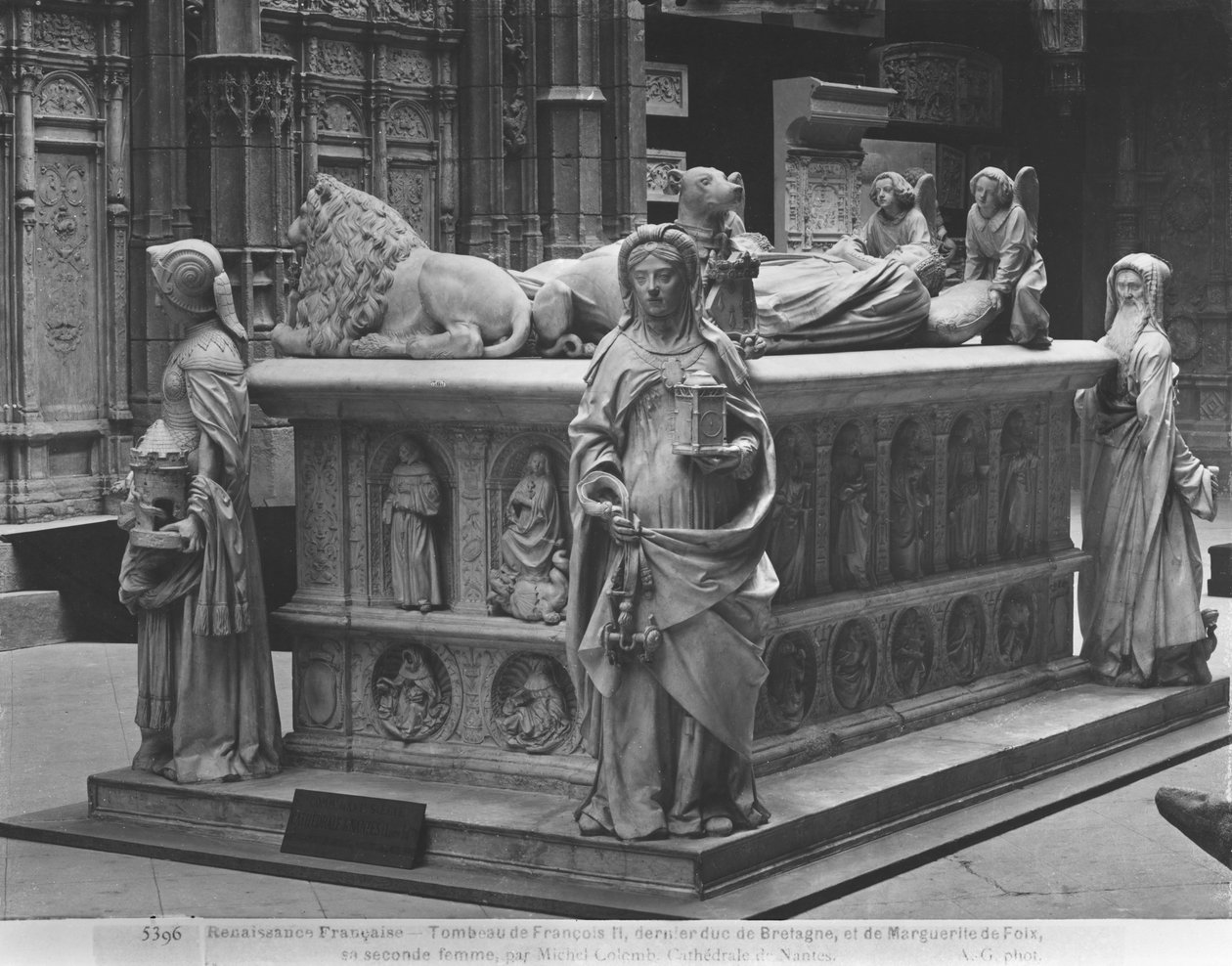 Nantes, Kathedrale St. Peter und St. Paul, Grab von Franz II., Herzog der Bretagne und Marguerite von Foix von Michel Colombe