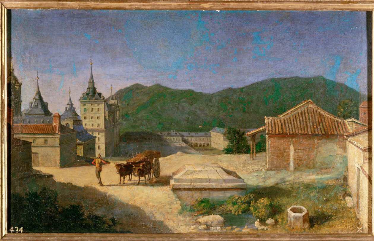 Blick auf den Escorial, Spanien von Michel-Ange Houasse