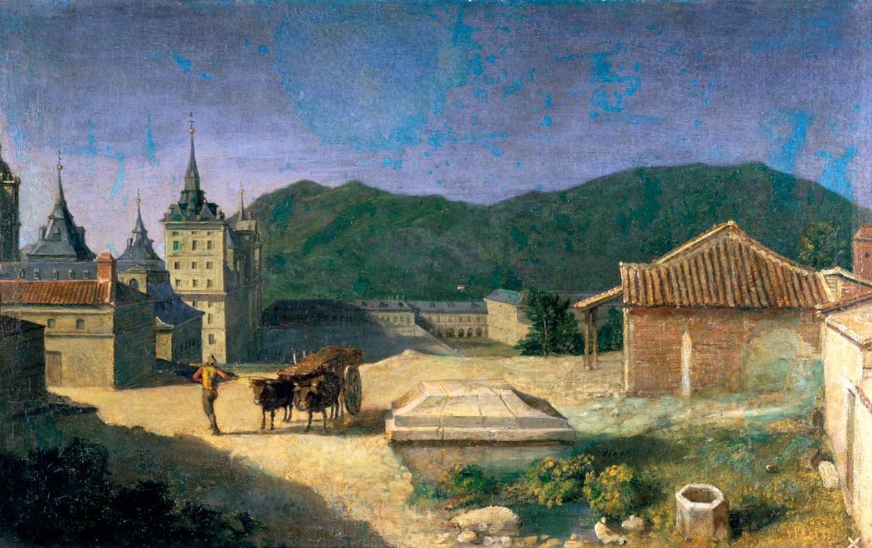 Ansicht des Escorial, Spanien, frühes 18. Jahrhundert von Michel Ange Houasse