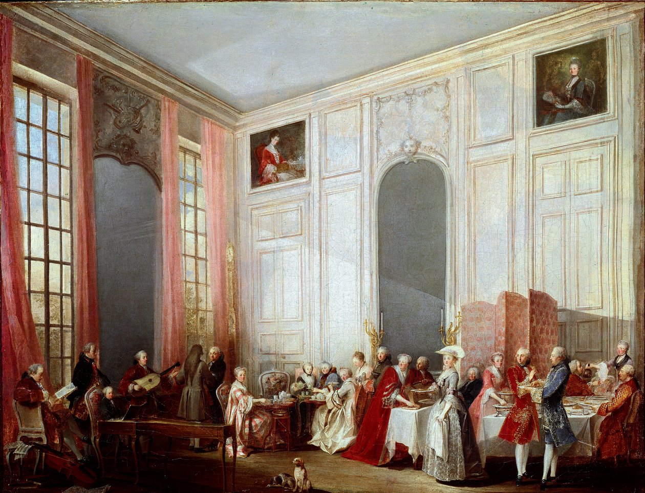 Nachmittagstee im Tempel von Michel Barthelemy Ollivier or Olivier