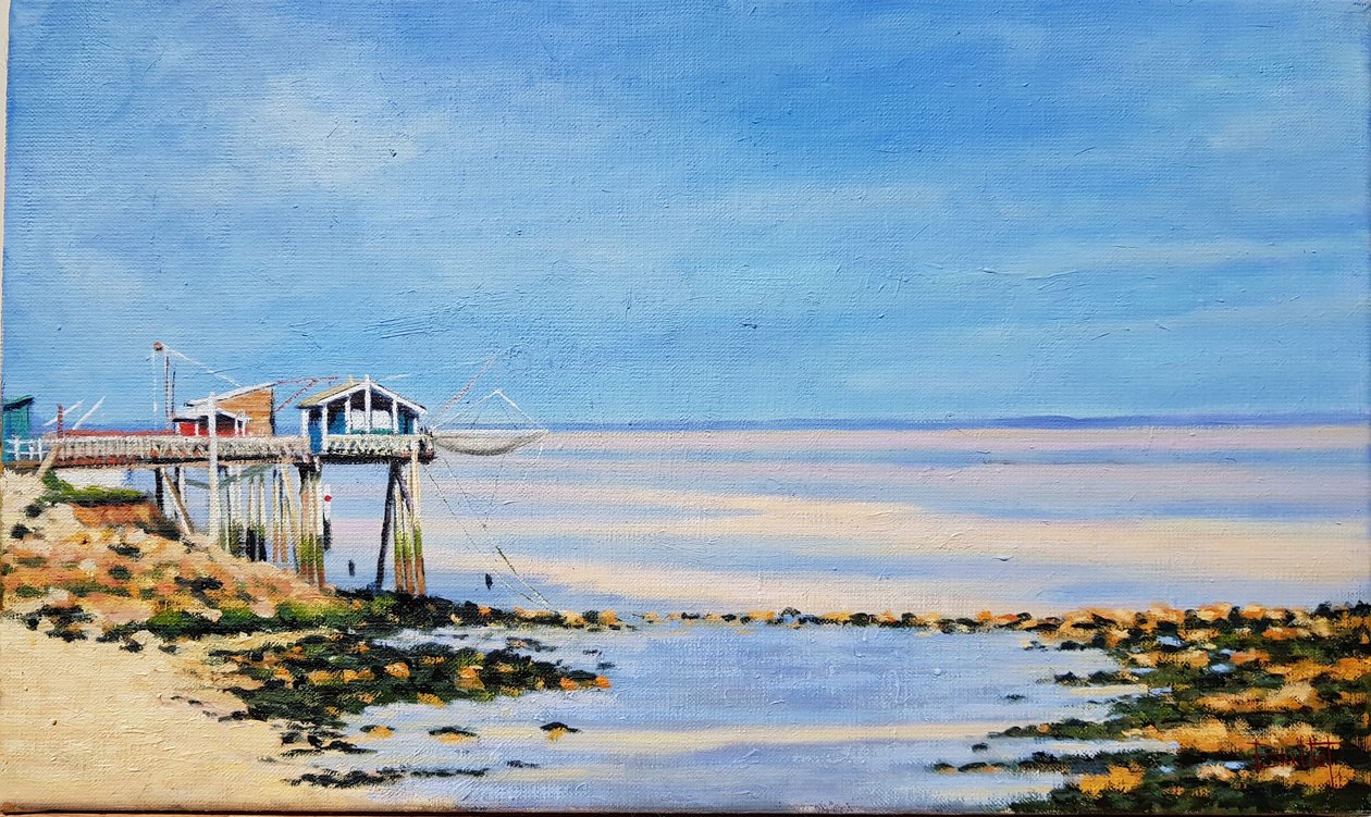 Carrelets in Gironde von Michel Bultet