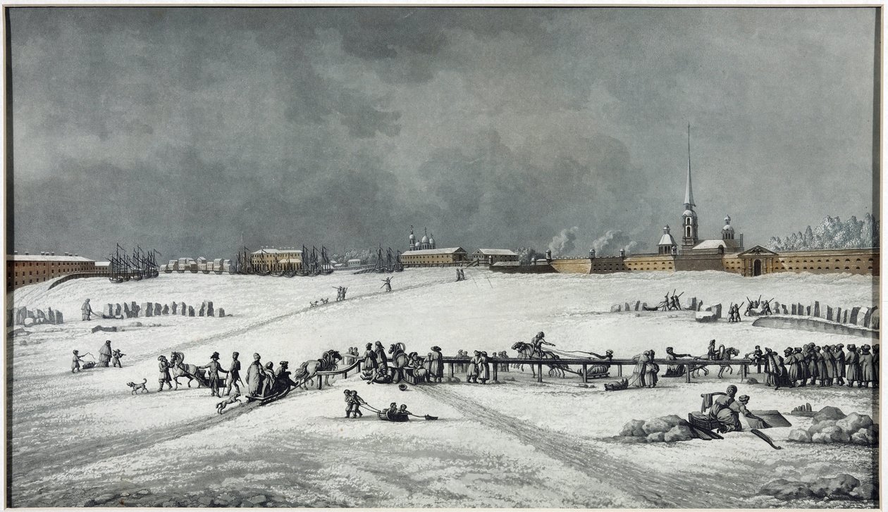 Ansicht der Peter-und-Paul-Festung von Michel Francois Damam Demartrait