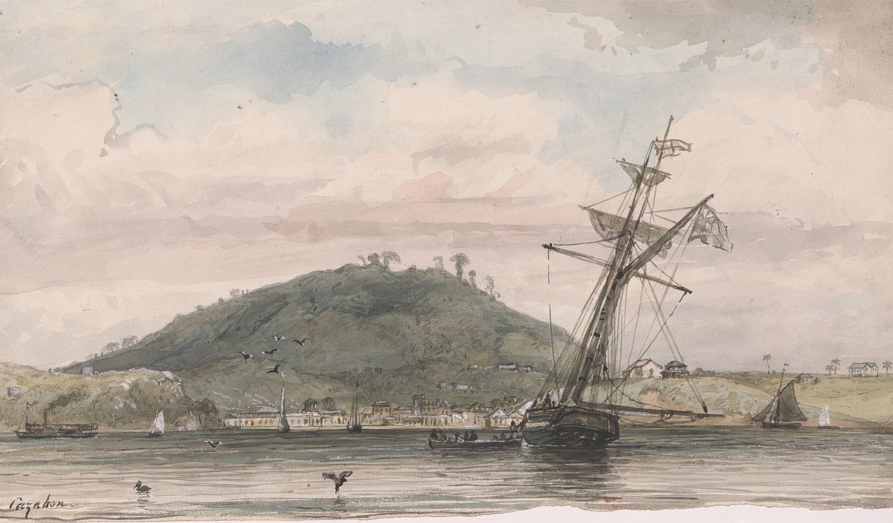 San Fernando und Naparima Hill von Michel Jean Cazabon
