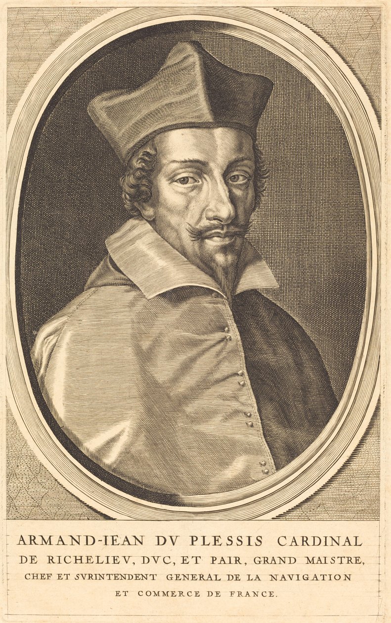 Armand Jean du Plessis, Kardinal Richelieu von Michel Lasne