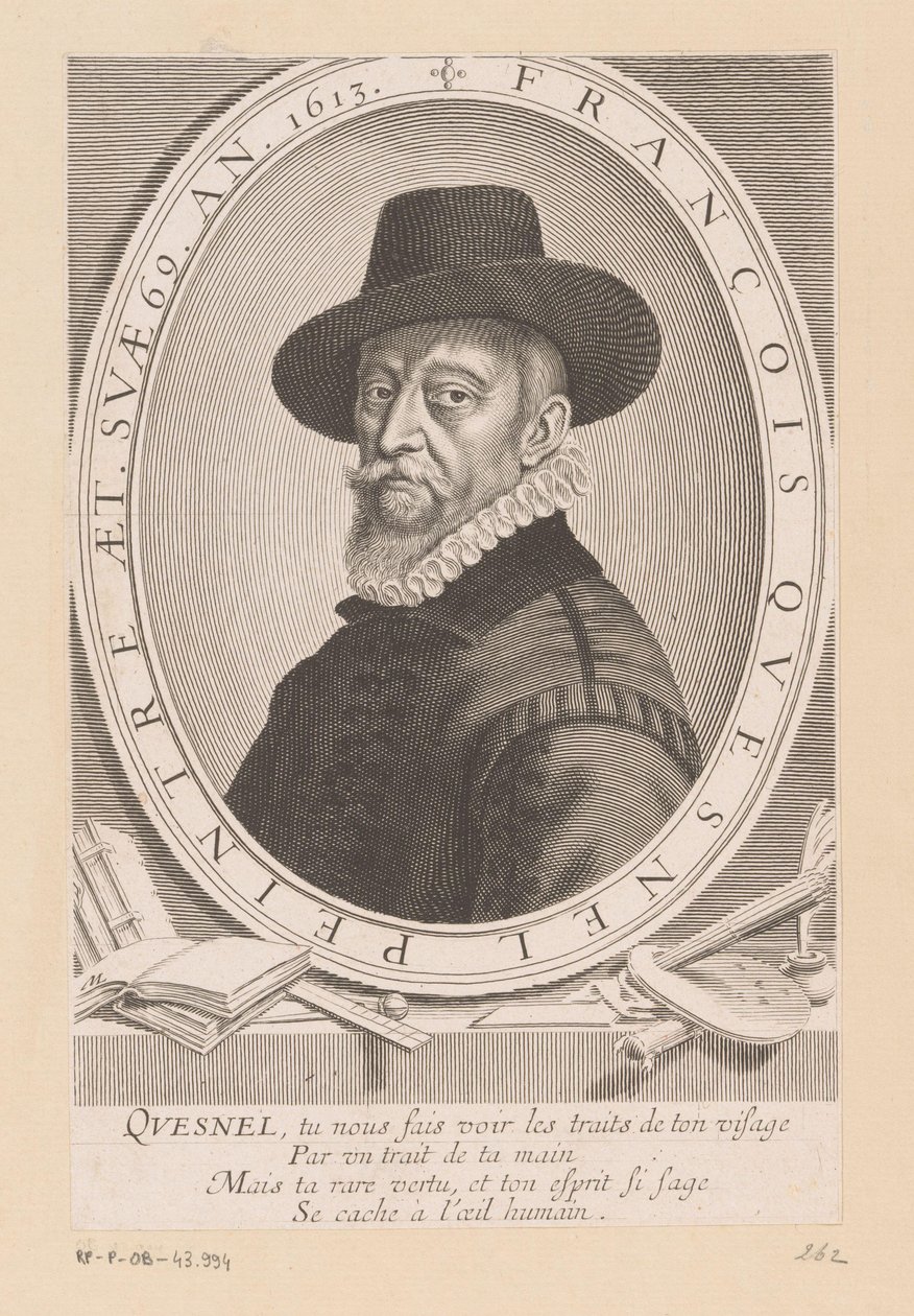 Porträt von Francois (I) Quesnel von Michel Lasne