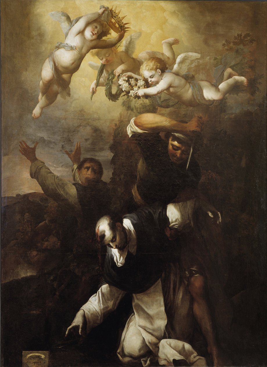 Das Martyrium des Heiligen Petrus von Verona von Michel Serre