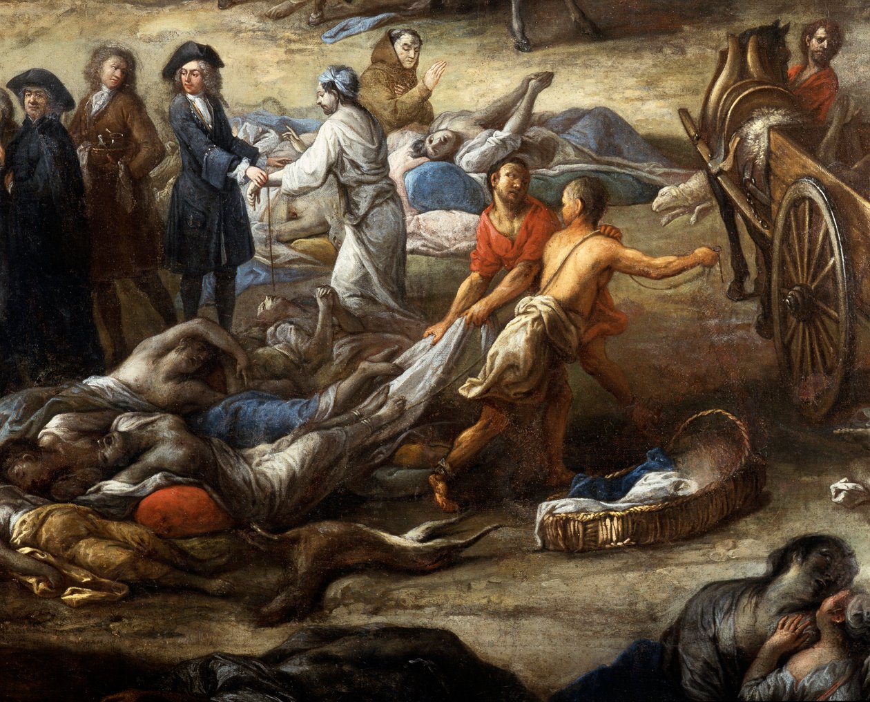 Ansicht des Cours während der Pest von 1720 von Michel Serre