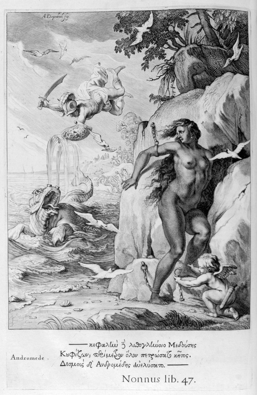 Perseus befreit Andromeda vom Seeungeheuer, 1655 von Michel de Marolles