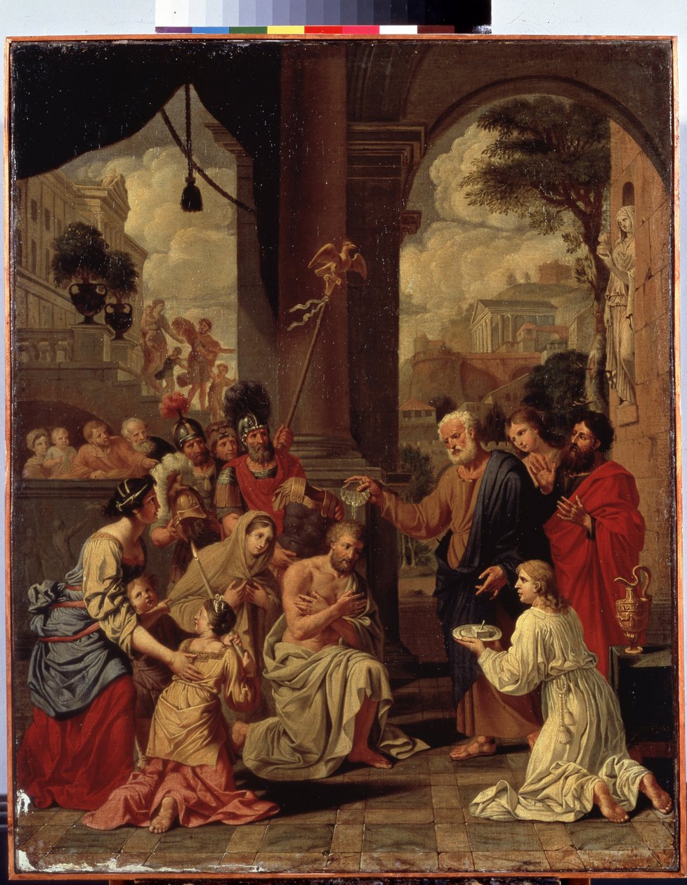 Die Taufe des Zenturios Cornelius von Michel des Gobelins Corneille