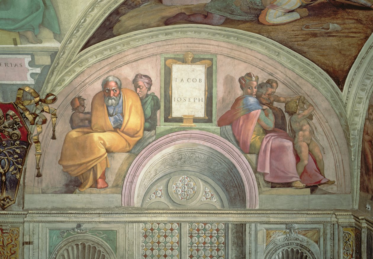 Jakob und Josef, Sixtinische Kapelle von Michelangelo Buonarroti