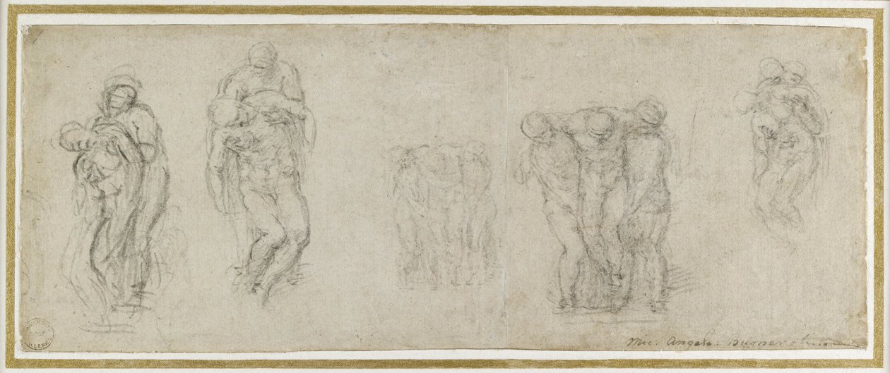 Studien für die Pietà Rondanini, ca. 1552 von Michelangelo Buonarroti