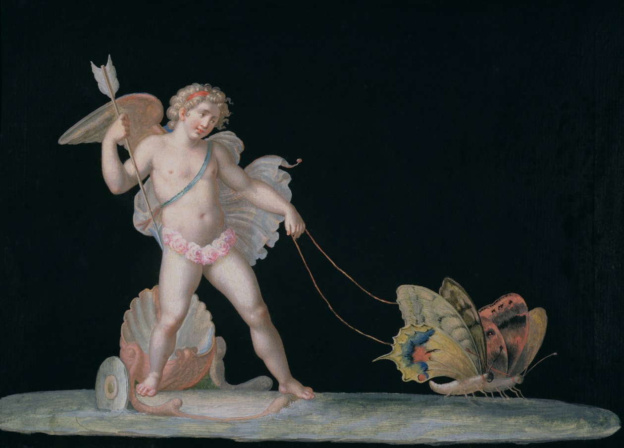 Amor von Schmetterlingen geführt von Michelangelo Maestri