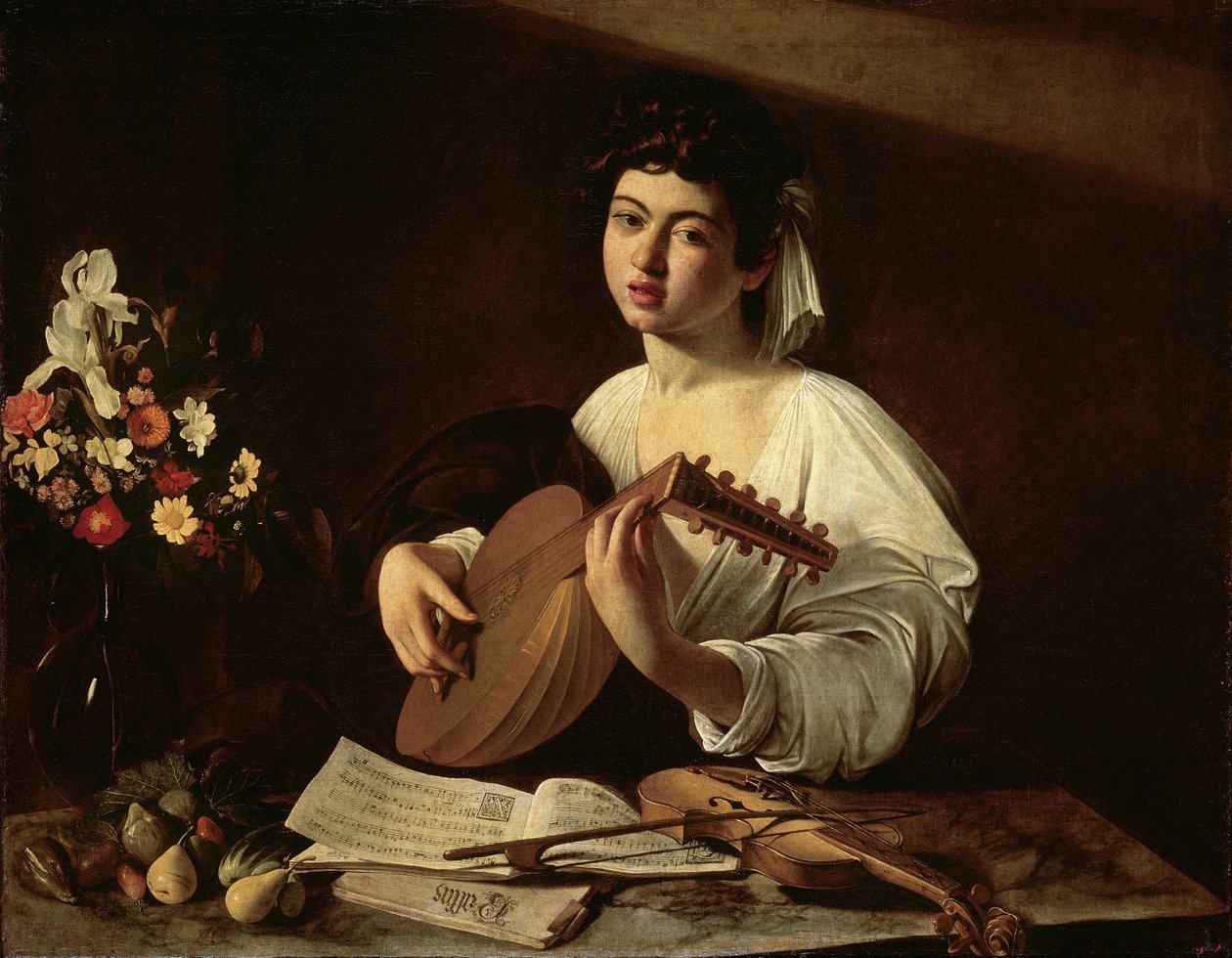 Der Lautenspieler, ca. 1595 von Michelangelo Merisi Caravaggio