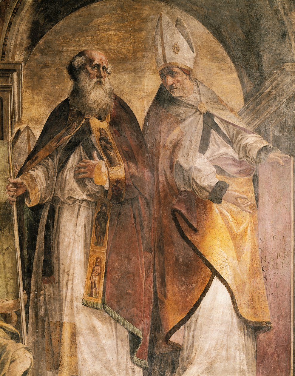 Antonius und Cirillo (Detail) von Michelangelo Anselmi